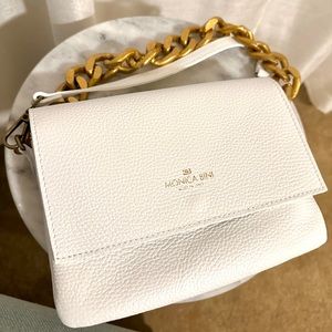 Monica Bini small genuine Italian leather crossbody